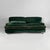 Italian modern green velvet sofa Raffle by Vico Magistretti for De Padova, 1990s Raffles two-seater sofa in forest green...