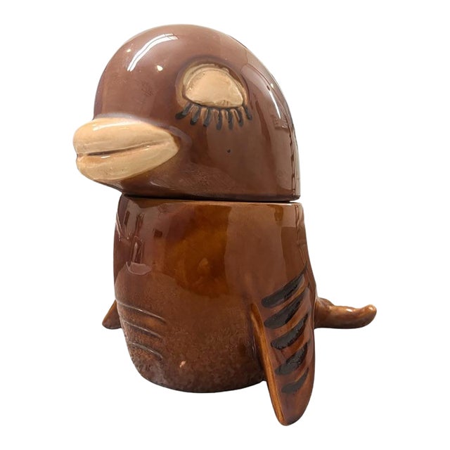 Vintage Mid Century Modern Usa Ceramic Sea Lion Dolphin Model Cj21 For Sale