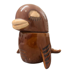 Vintage Mid Century Modern Usa Ceramic Sea Lion Dolphin Model Cj21