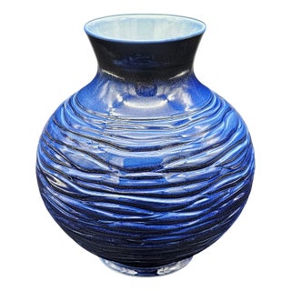 Mid-Century Modern Porcelain Vase by Bossis for Limoges, 1950s For Sale