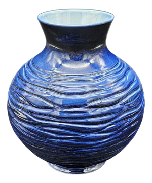 Mid-Century Modern Porcelain Vase by Bossis for Limoges, 1950s