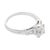 Mid Century Gia 1.00 Carat Old Mine Cut Diamond 14k White Gold Engagement Ring, Size 7 For Sale - Image 4 of 7