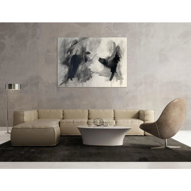 Acrylic, charcoal, graphite and oil pastel on (off-white) canvas Edition: Unique, Unframed. Artwork exclusive to IdeelArt....