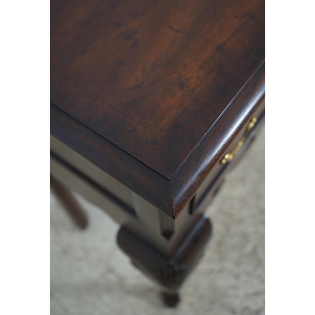 Brown Maitland Smith George III Distressed Walnut Server For Sale - Image 8 of 12