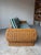 1970s Vintage Coastal Organic - Rattan Sofa With Rolled Arms & Striped Cushions For Sale - Image 10 of 18