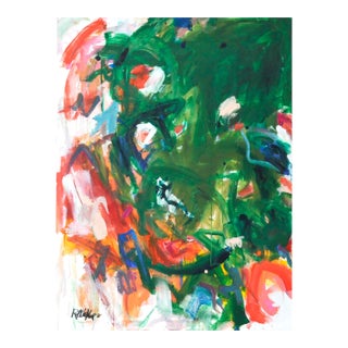 Dazzling Algae, Original Abstract Painting by Robbie Kemper For Sale