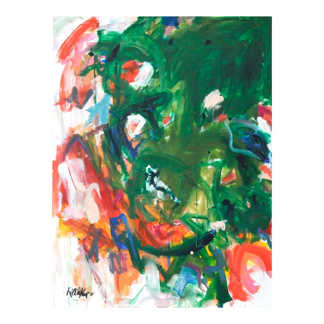 Dazzling Algae, Original Abstract Painting by Robbie Kemper For Sale