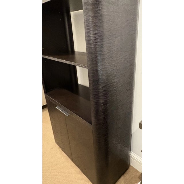 Theodore Alexander Theodore Alexander Silent Black Kesden Bookshelf For Sale - Image 4 of 10