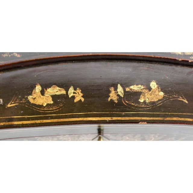 Large Napoleon III Japonaiserie Wooden Box Painted Black, Mid-19th Century For Sale - Image 12 of 18