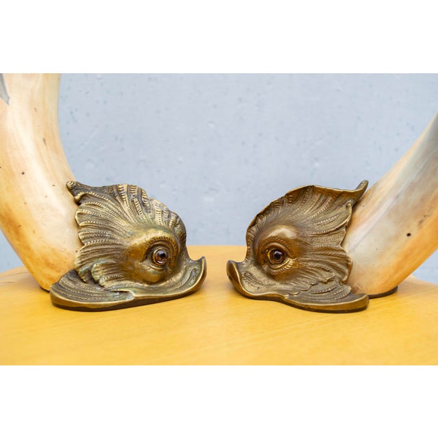 1970s Fish-Shaped Candleholders by Hauy Pouigo, Florence, Italy, 1970s, Set of 2 For Sale - Image 5 of 7
