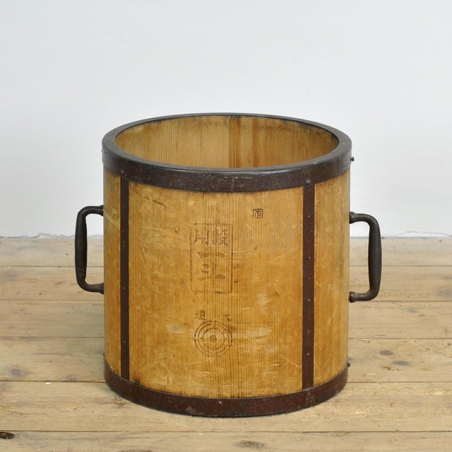 Vintage Japanese Wooden Rice Measure, 1930 For Sale - Image 3 of 10