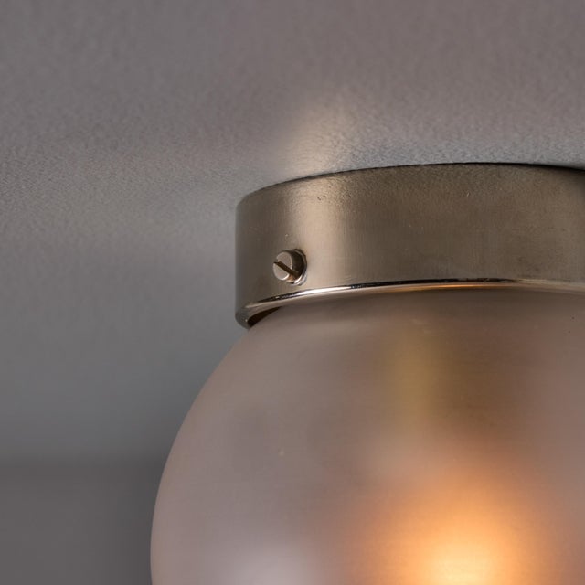 1950s Mauri Almari Model Ea 11 Glass and Metal Wall or Ceiling Lamp for Itsu For Sale - Image 12 of 18