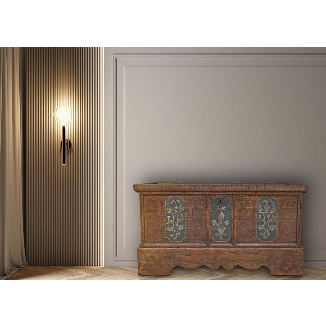 18th Century Tyrolean Painted Chest For Sale - Image 4 of 15