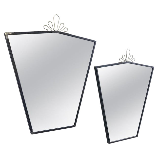 Mirrors, Italy, 1950s, Set of 2 For Sale