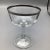 French Platinum Rim Crystal Champagne/Sherbet Glasses-Set of 11 For Sale In Sacramento - Image 6 of 13
