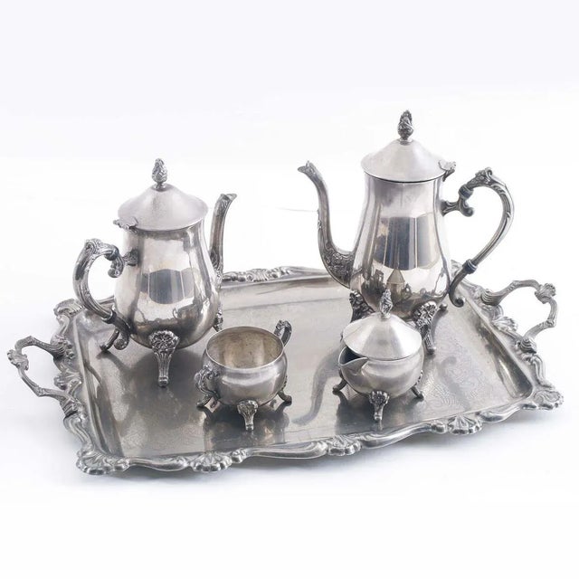 Silver Coffee Service Set, Set of 5 For Sale - Image 10 of 10