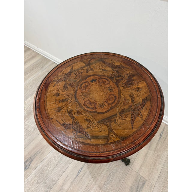 The Antique French Empire Side Table From 1920"s For Sale - Image 4 of 9