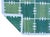 Casa Cosima Handmade Cotton Area Rug, Natural Vegetable Dyed, Green and Cream Checked Dhurrie- 8'x10' For Sale - Image 4 of 10