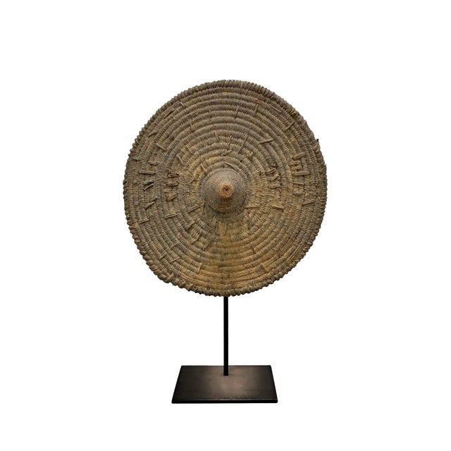 Early 20th Century Tamberma Shields on Stands - Pair For Sale - Image 4 of 12