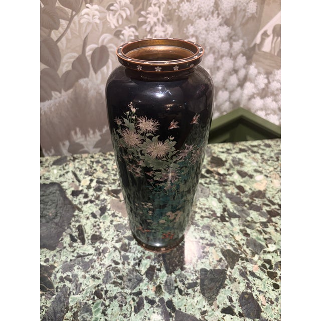 Late 19th Century Hayashi Tanigoro Japanese Cloisonne Vase For Sale - Image 5 of 12