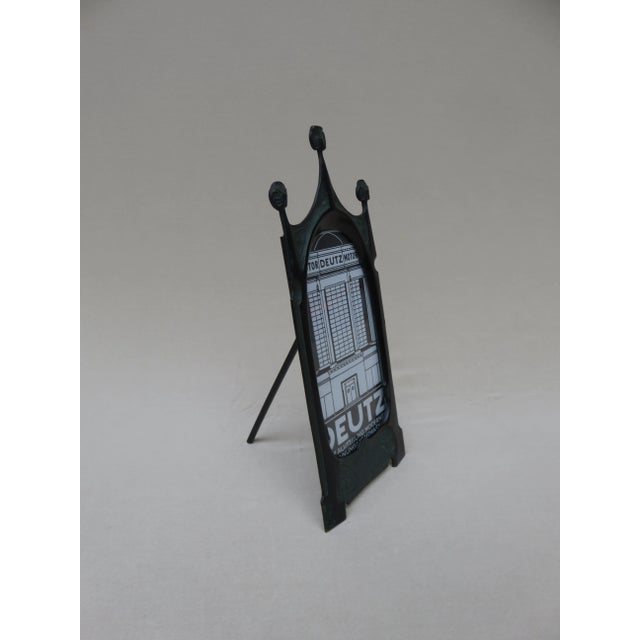 Art Nouveau French Patinated Bronze Picture Frame For Sale - Image 4 of 16