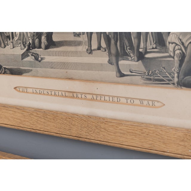 1900 - 1909 After Frederic Leighton, The Industrial Arts Applied to War and Peace, 1900, Prints, Framed, Set of 2 For Sale - Image 5 of 11