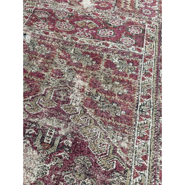 18th Century Distressed Turkish Ghyordes Rug For Sale - Image 16 of 18