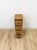 Wood Wicker Parquetry Apothecary Narrow Four Drawer Chest Metal Base Coastal For Sale - Image 7 of 10