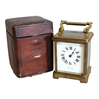 Documented 1907 Cattistock Hunt Puppy Show Award Clock With Original Presentation Card – Third Prize "Best Bitch of Couple," England For Sale