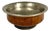 Antique Tibetan Burlwood Tea Bowl with Silver Lining For Sale