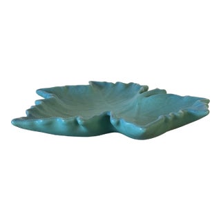 Mid-Century Ceramic Trinket Dish in Form of Maple Leaf by Van Briggle For Sale