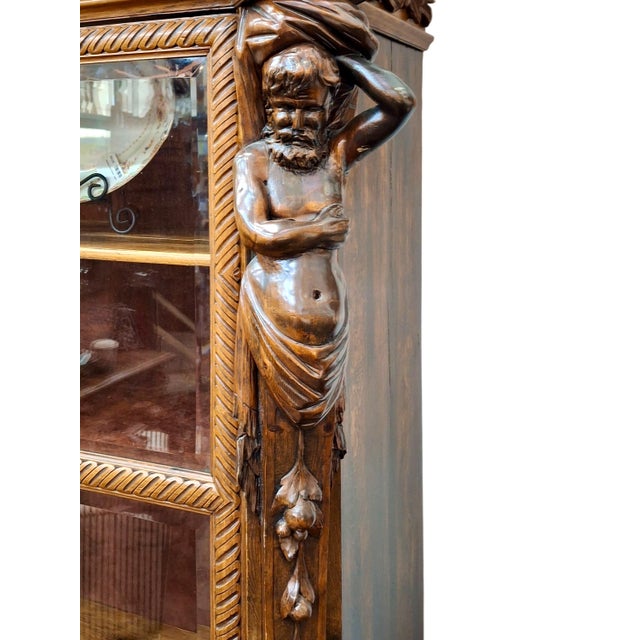 A 19th-Century Italian Renaissance Revival Display Cabinet For Sale In San Francisco - Image 6 of 11