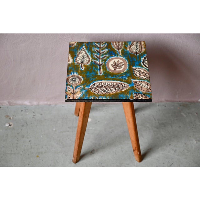 1970s Scandinavian Plant Stand with Splayed Legs, 1970s For Sale - Image 5 of 10