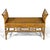 Brown Mid 20th Century Bamboo and Cane Bench with Cushion For Sale - Image 8 of 11