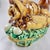 Brown Saint Honore Les Bains Majolica French Hen on Basket Terrine For Sale - Image 8 of 12