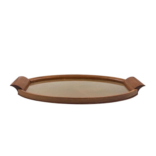 Brass Mid-Century Wood and Brass Tray, Italy 1950s For Sale - Image 8 of 12