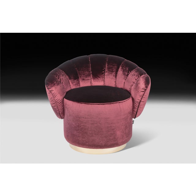 Bordeaux Artik Fabric Kidman Armchair from VGnewtrend For Sale - Image 4 of 4