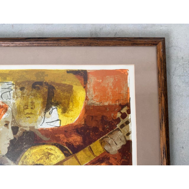 1970s Vintage Alvar Sunol Hand Signed Limited Edition Lithograph 199/275 For Sale - Image 5 of 12
