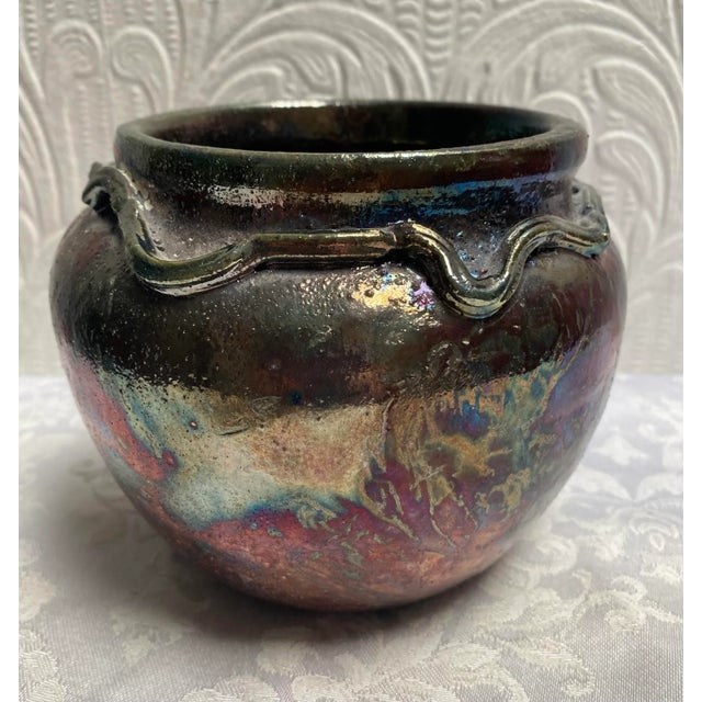 工芸品 Vintage vase from artec vintage-raku-studio-art-