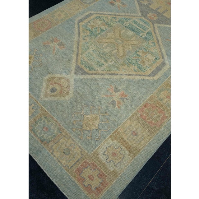 Turkish Turkish Oushak Rug 5' x 11'11" #18030 For Sale - Image 3 of 8