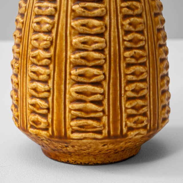 1960s German "W. Germany" Ceramic Vase For Sale - Image 13 of 18