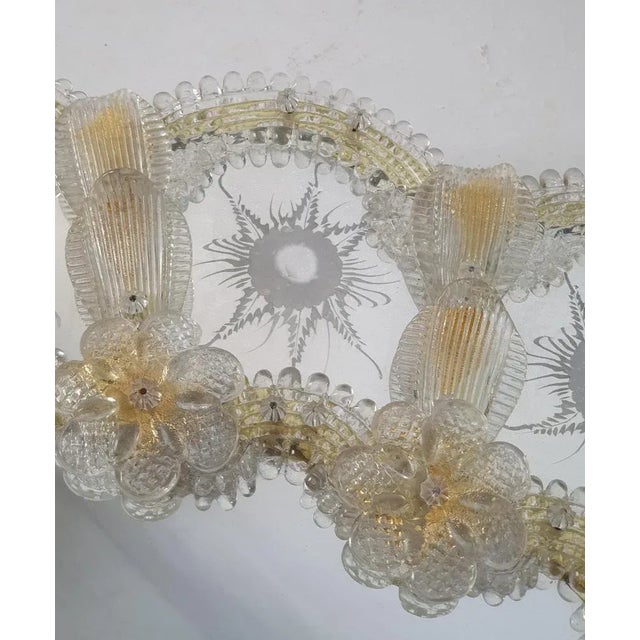 Venetian Murano Glass Mirror For Sale - Image 3 of 10