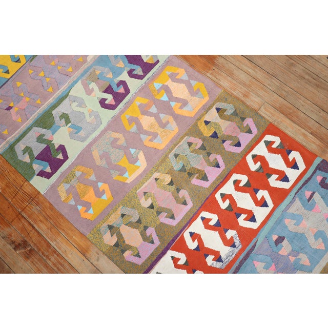 Turkish Kilim Runner For Sale - Image 12 of 18