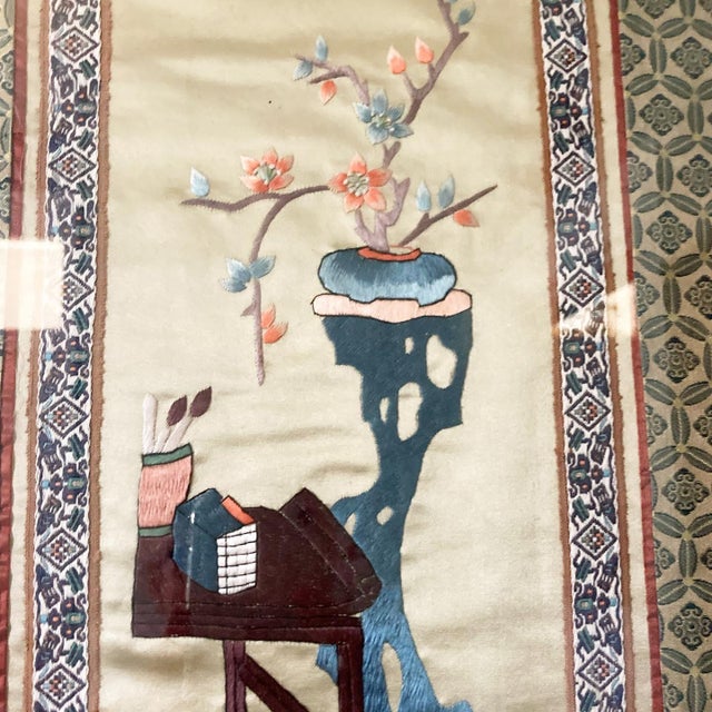 Late 19th Century Asian Silk Panel For Sale - Image 4 of 7