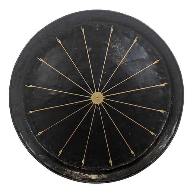 Moroccan Serving Tray in Painted Sheet Metal For Sale