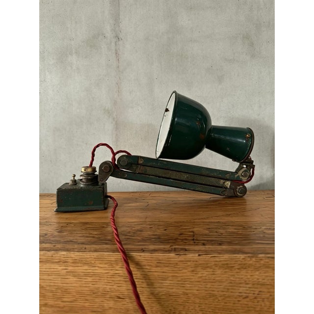 Metal Worktop Machinists Lamp from Simplex, 1930s For Sale - Image 7 of 11