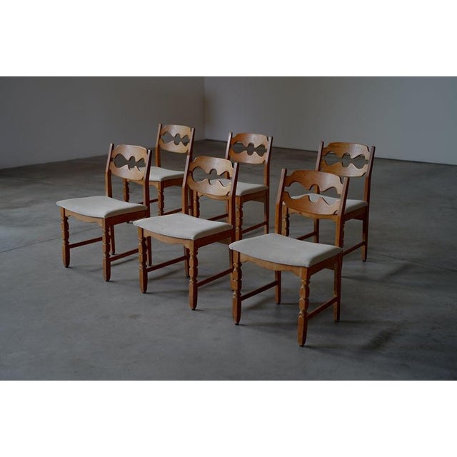 Razor Blade Dining Chairs by Henning Kjaernulf- Denmark 1960s, Set of 6 For Sale - Image 11 of 11
