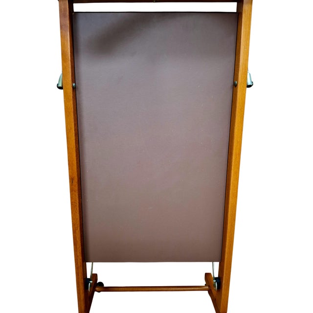 Chestnut Ico Parisi for Fratelli Reguitti Italian Valet Stand With Trouser Press For Sale - Image 8 of 10