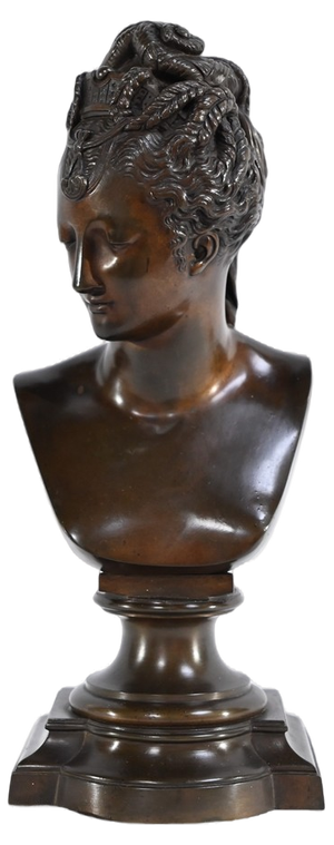 After J. Goujon, Bust of Diane de Poitiers, Late 1800s, Bronze