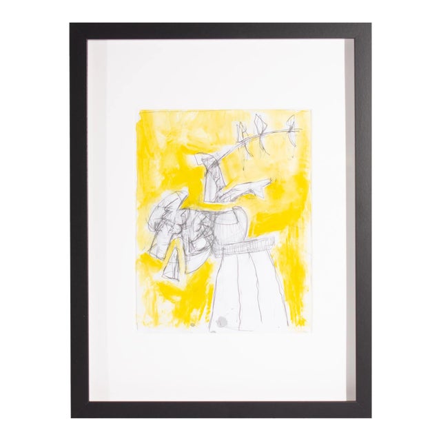 Abstract Mixed Media Drawing by James L. Bruch For Sale